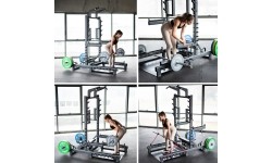 Komercyjny wielofunkcyjny stojak z platformą do podnoszenia ciężarów i hip thrust SMP01 HMS