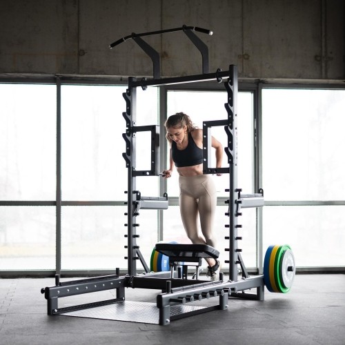 Komercyjny wielofunkcyjny stojak z platformą do podnoszenia ciężarów i hip thrust SMP01 HMS