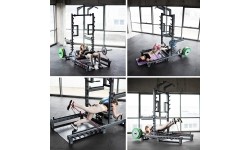 Komercyjny wielofunkcyjny stojak z platformą do podnoszenia ciężarów i hip thrust SMP01 HMS