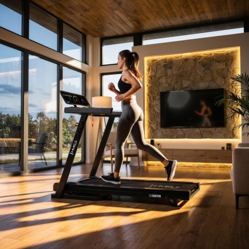 ELECTRIC TREADMILL BLUETOOTH COMPATIBLE WITH TRAINING APPS BE5872N HMS