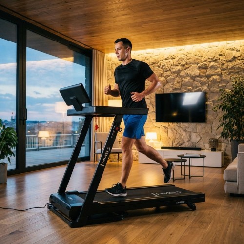 ELECTRIC TREADMILL BLUETOOTH COMPATIBLE WITH TRAINING APPS BE5872N HMS
