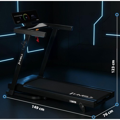 ELECTRIC TREADMILL BLUETOOTH COMPATIBLE WITH TRAINING APPS BE5872N HMS