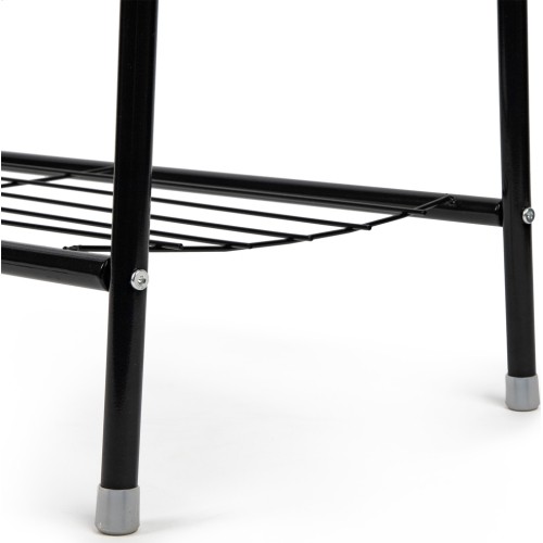 Wieszak stojący stojak z 2 półkami na ubrania buty