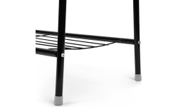 Wieszak stojący stojak z 2 półkami na ubrania buty