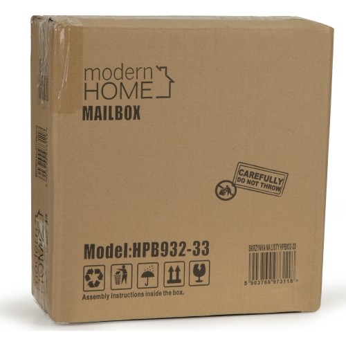 Skrzynka pocztowa listy gazety stal galwanizowana