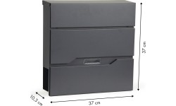 Skrzynka pocztowa listy gazety stal galwanizowana