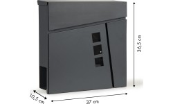 Skrzynka pocztowa listy gazety stal galwanizowana