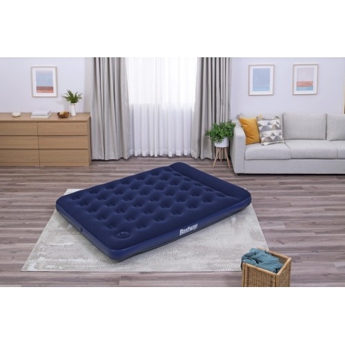 Dmuchany materac welurowy QUEEN 203/152/28 cm Bestway