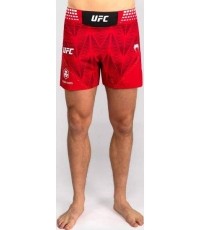 Men's UFC Zenith by Venum Red Authentic Fight Night Short Fit Fight Short