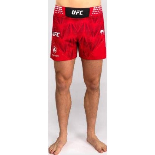 Men's UFC Zenith by Venum Red Authentic Fight Night Short Fit Fight Short
