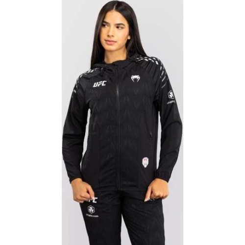 Women's UFC Zenith by Venum Black Authentic Fight Night Walkout Hoodie