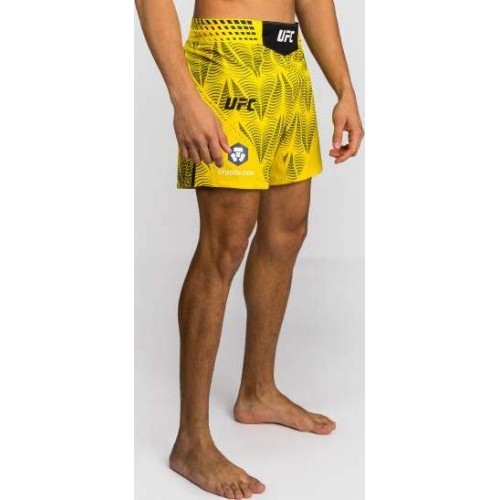 Men's UFC Zenith by Venum Yellow Authentic Fight Night Short Fit Fight Short