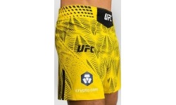Men's UFC Zenith by Venum Yellow Authentic Fight Night Short Fit Fight Short