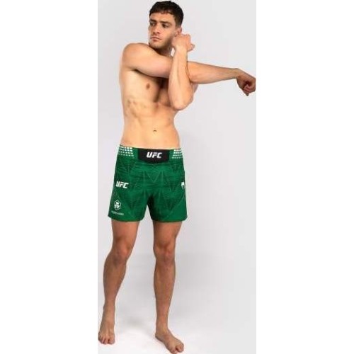 Men's UFC Zenith by Venum Green Authentic Fight Night Short Fit Fight Short