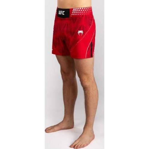 Men's UFC Zenith by Venum Red Authentic Fight Night Short Fit Fight Short