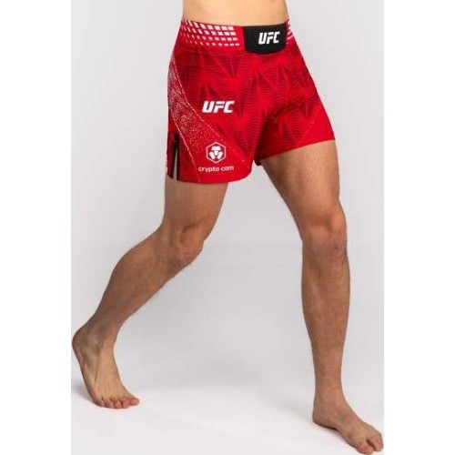 Men's UFC Zenith by Venum Red Authentic Fight Night Short Fit Fight Short
