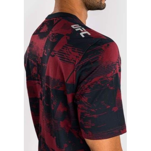 Men's UFC Zenith by Venum Burgundy Authentic Fight Week Short Sleeve T-Shirt