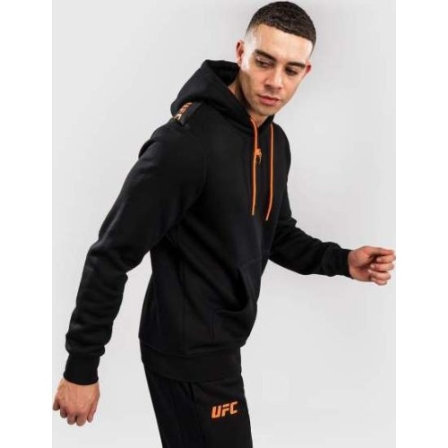 Men's UFC Zenith by Venum Black Authentic Fight Week Pullover Hoodie