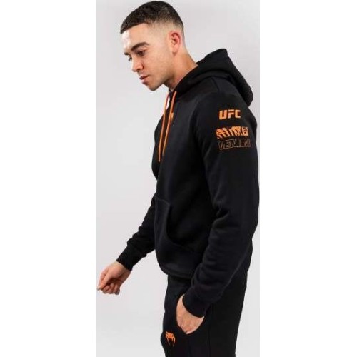 Men's UFC Zenith by Venum Black Authentic Fight Week Pullover Hoodie