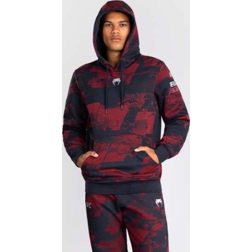 Men's UFC Zenith by Venum Burgundy Authentic Fight Week Pullover Hoodie
