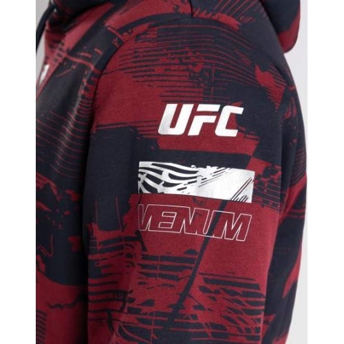 Men's UFC Zenith by Venum Burgundy Authentic Fight Week Pullover Hoodie