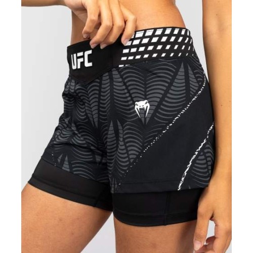 Women's UFC Zenith by Venum Black Authentic Short Fit Fight Short