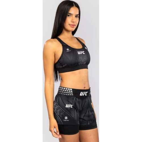 Women's UFC Zenith by Venum Black Authentic Fight Night Sports Bra