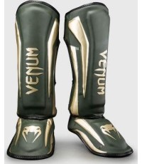 Venum Elite Shin Guards - Khaki