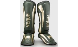 Venum Elite Shin Guards - Khaki