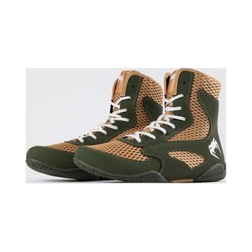 Venum Contender Boxing Shoes - Military Green/Sand