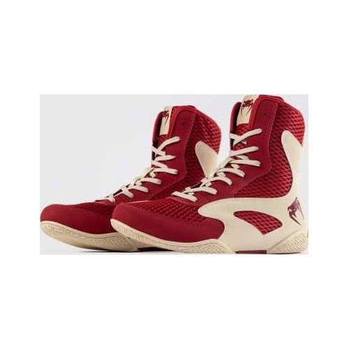 Venum Contender Boxing Shoes - Ruby Red/ Ivory