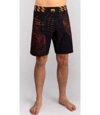 Venum Quetzal Fury Fightshorts - Black/Fury Red/ Tangerine