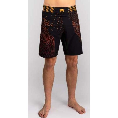 Venum Quetzal Fury Fightshorts - Black/Fury Red/ Tangerine