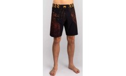 Venum Quetzal Fury Fightshorts - Black/Fury Red/ Tangerine