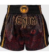 Venum Quetzal Fury Muay Thai shorts - Black/Fury Red/ Tangerine