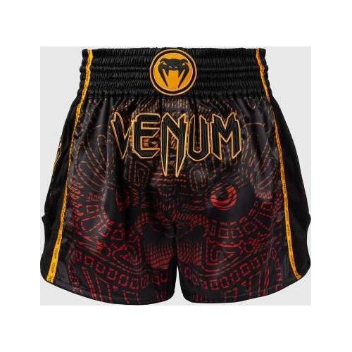 Venum Quetzal Fury Muay Thai shorts - Black/Fury Red/ Tangerine