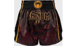 Venum Quetzal Fury Muay Thai shorts - Black/Fury Red/ Tangerine