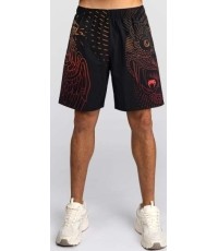 Venum Quetzal Fury Training Shorts - Black/Fury Red/ Tangerine