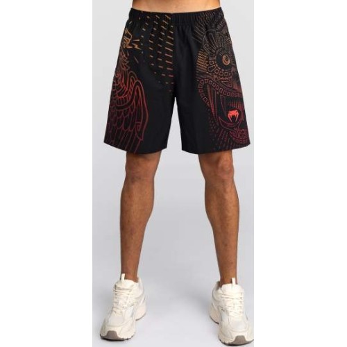 Venum Quetzal Fury Training Shorts - Black/Fury Red/ Tangerine