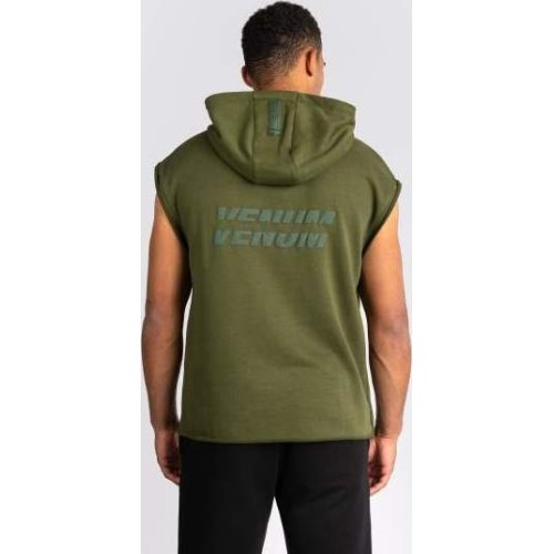Venum Divide Sleeveless Hoodie - Military Green