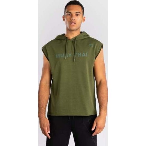 Venum Muay Thai VT Sleeveless Hoodie - Military Green