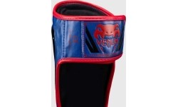 Venum Elite Shin Guards - Dark Blue/Red
