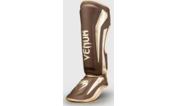 Venum Elite Shin Guards - Dark Brown