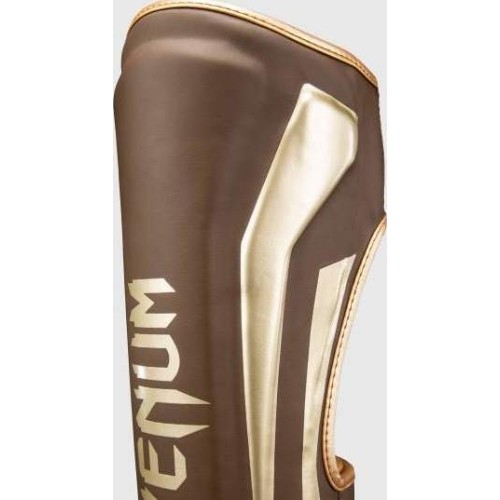 Venum Elite Shin Guards - Dark Brown