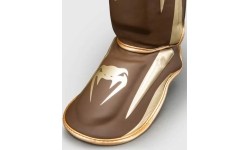 Venum Elite Shin Guards - Dark Brown