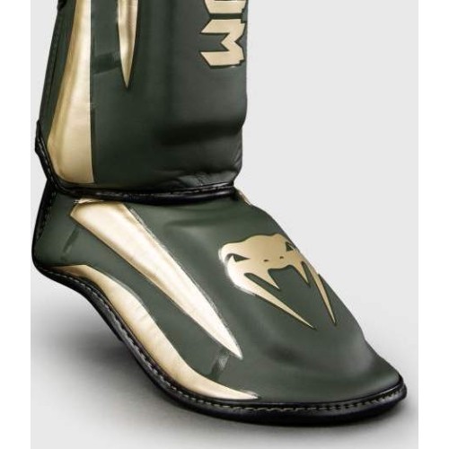 Venum Elite Shin Guards - Khaki