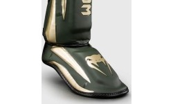 Venum Elite Shin Guards - Khaki