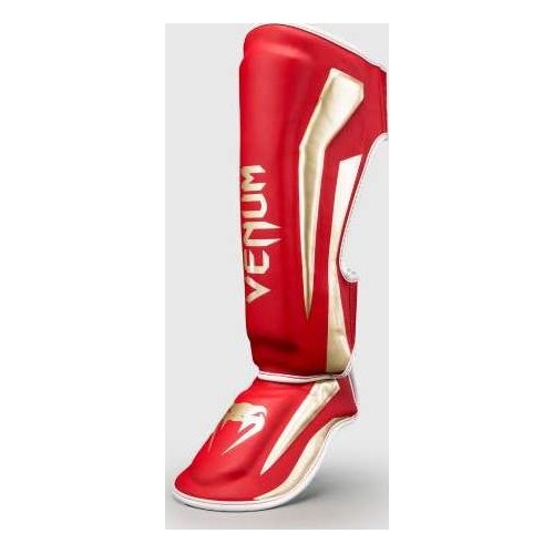 Venum Elite Shin Guards - Red