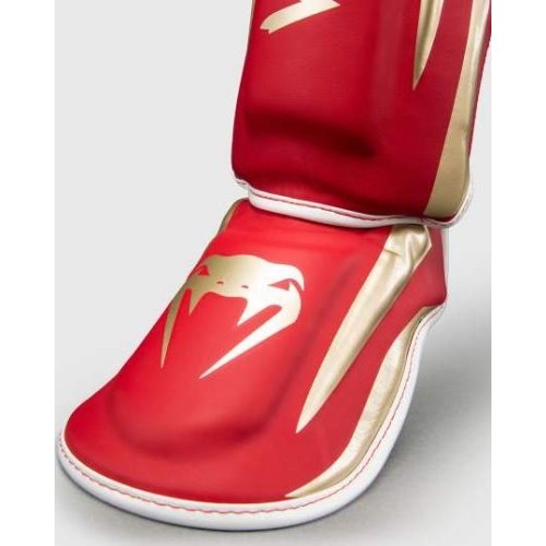 Venum Elite Shin Guards - Red