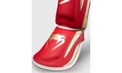 Venum Elite Shin Guards - Red